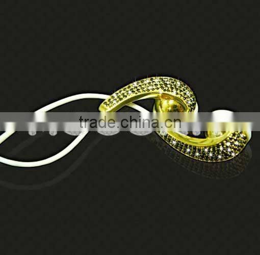 For iphone5/6/6s/plus in-ear earphone, luxury earphone with crystal for music,luxury earphone