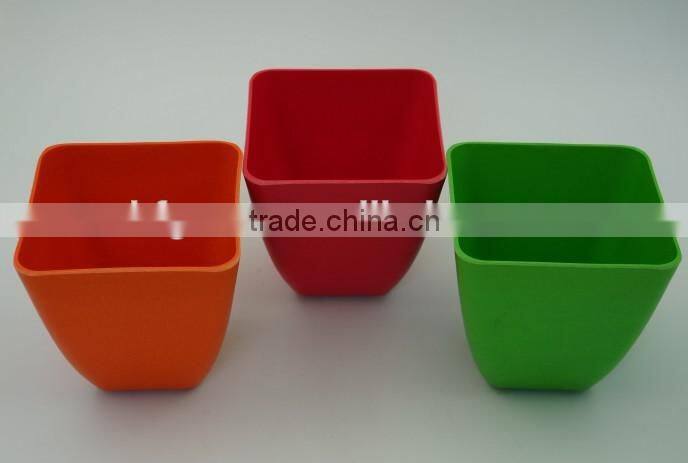 Houseware plant flower pots wholesale ,eco bamboo fiber flower plant pot