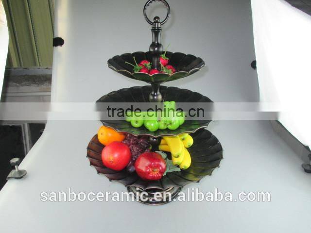 Colors Stand for wedding cake, Metal cake stand 3 Tiers Big size for display