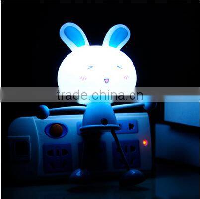 Plug Cartoon Animal Rabbit Led Motion Sensor Night Light