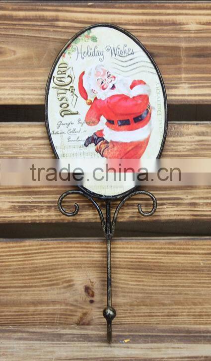 Christmas wrought iron wall hanging decoration, wall decor for home