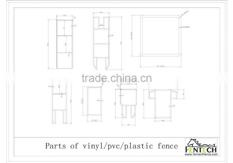 Made in China High Quality Cheap Vinyl/Plastic/PVC/UPVC Fence Profile Factory