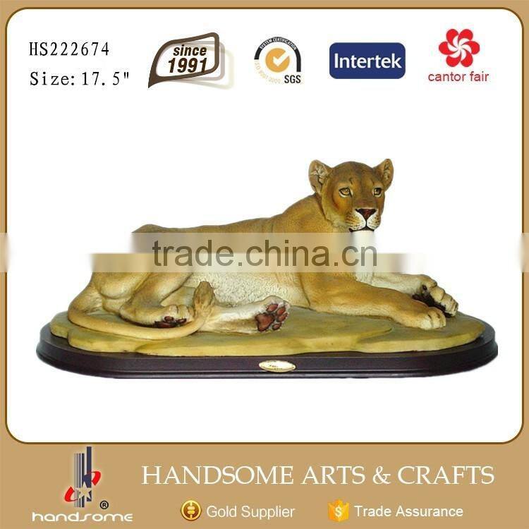 12 Inch Miniature Resin Animals Souvenir Lion Figurines