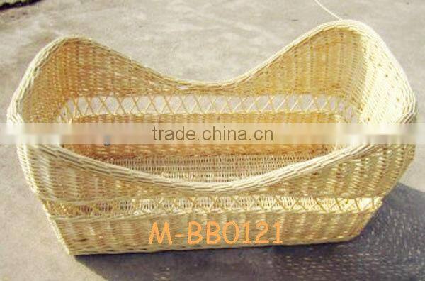 Eco-friendly willow mose basket & natural materail baby basket