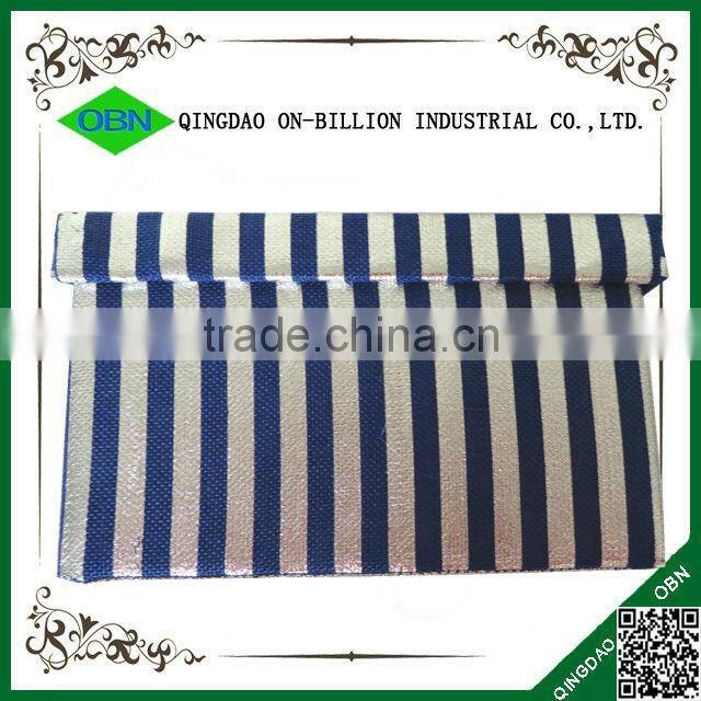 Rectangular fabric storage box with cover