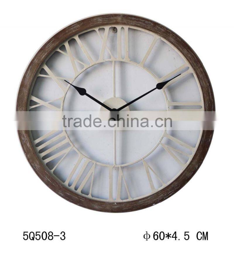 irregular 80"D antique black metal clock wall decorative