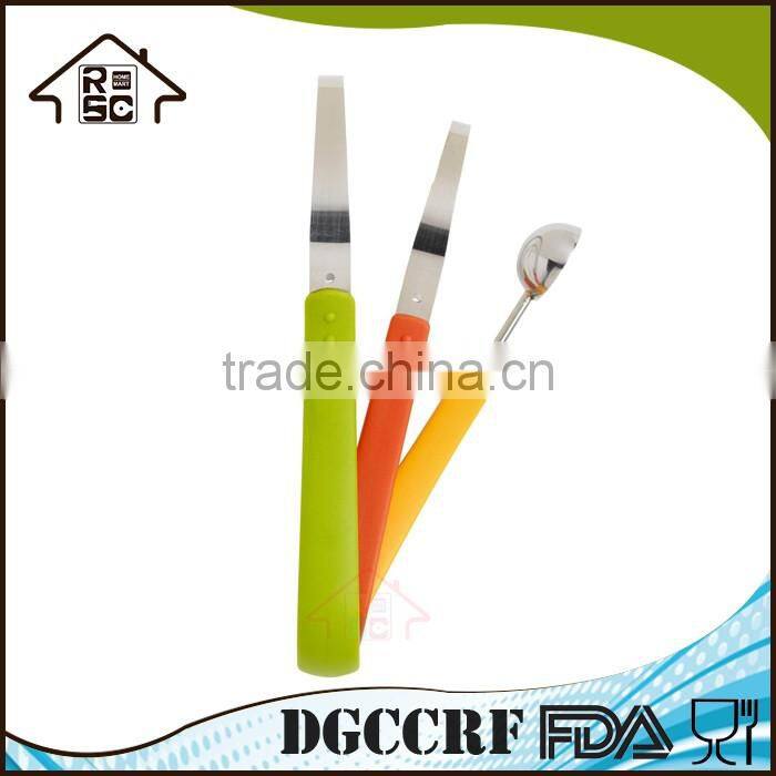 NBRSC Multi-use Stainless Steel Scoop Troop Melon Baller and Fruit Scoop Set