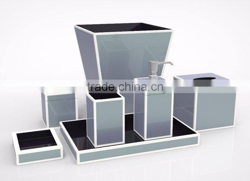 Luxury lacquer bathroom set for restaurant, hotel, wedding, home custom