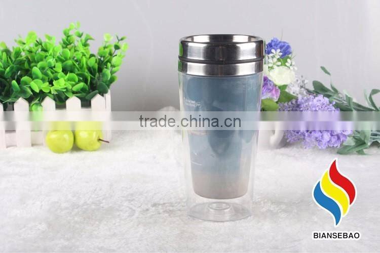 double walled insulated coffee mug, wholesales custom travel coffee mug