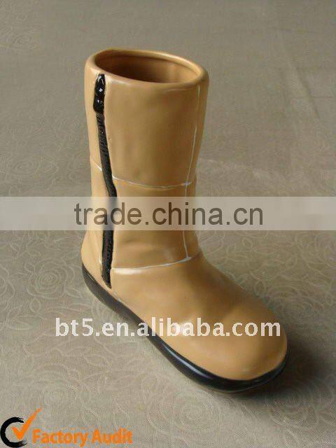8 inch ceramic boot vase
