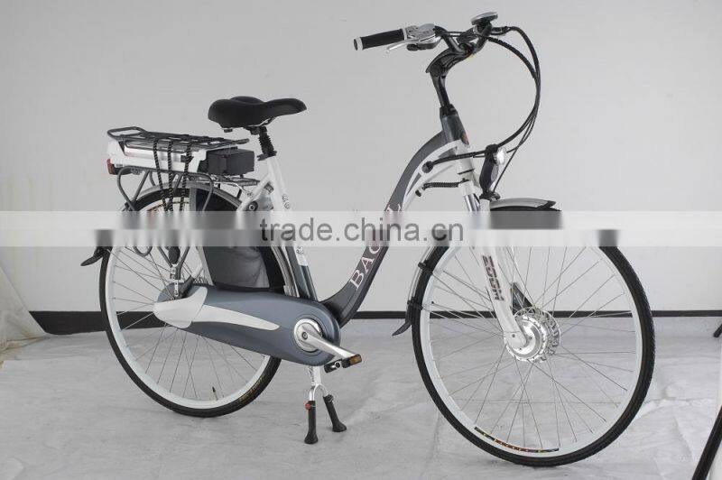 700C Aluminum 36V 10AH electric city bike with inner 8-speed gears