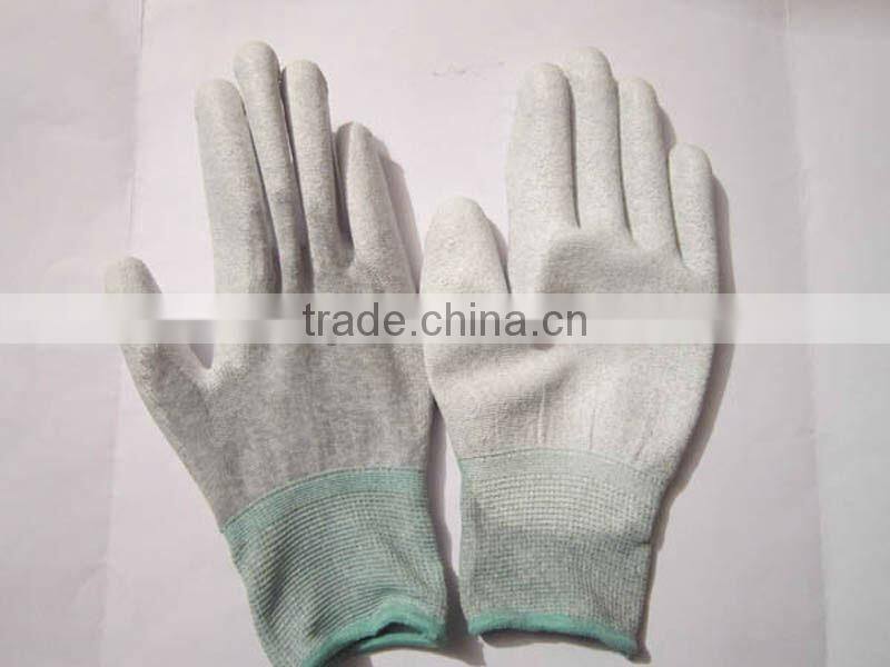Polyurethane palm coating nylon gloves