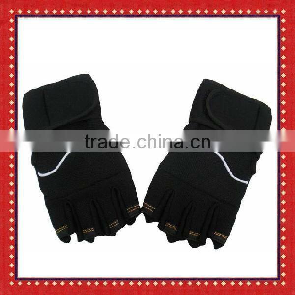 Custom Leather weightlifting workout gloves