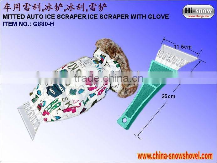 G880-A-L ICE SCRAPER WITH GLOVE MITT SQUEEGEE