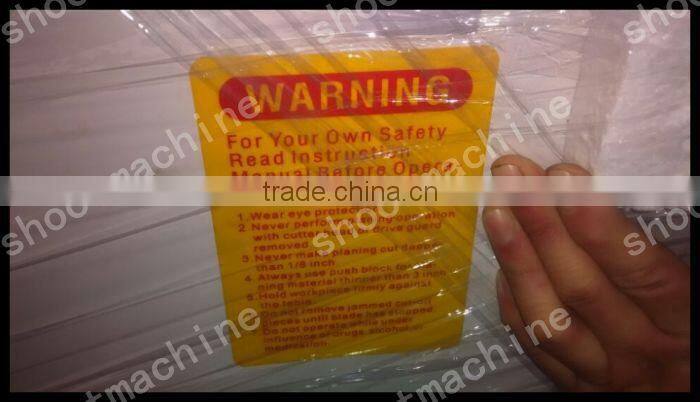 Woodworking Planer Machine WJ-200C with Number of knives 3 and Diameter 75mm