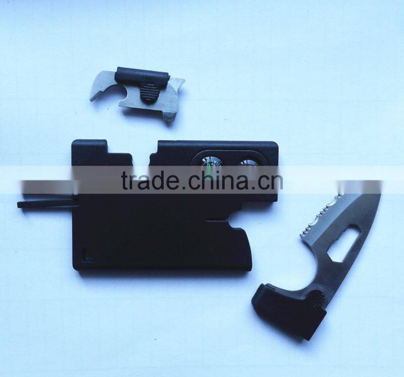 10 in 1 Survival Tools card Multi function Army knife card