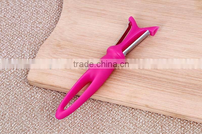 PP Handle Stainless Steel Fruit Apple Grater Vegetable Peeler