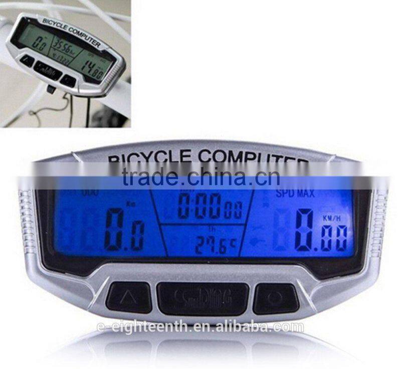2016 New Waterproof Cycling Bike Bicycle LCD Computer Odometer Speedometer Velometer
