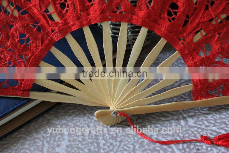 Chinese bamboo lace fan