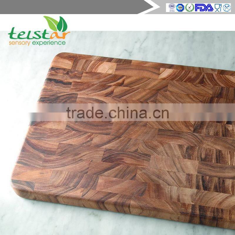 Ironwood Gourmet Large End Grain Prep Station, Acacia Wood, 20-inch by 14-inch