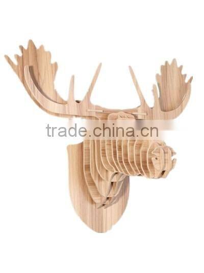 luxurious DIY christmas gifts,3D wooden deer head