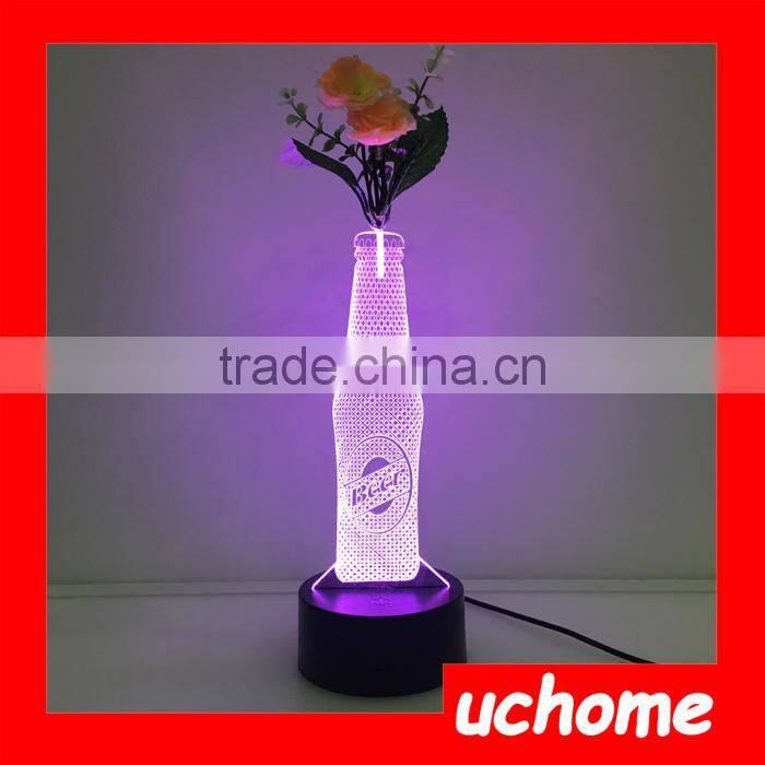 UCHOME Beer Bottle Lamp 3D Illusion Lamp Custom Led Light