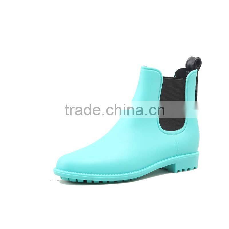 colorful chelsea rain boots with simple shape for women