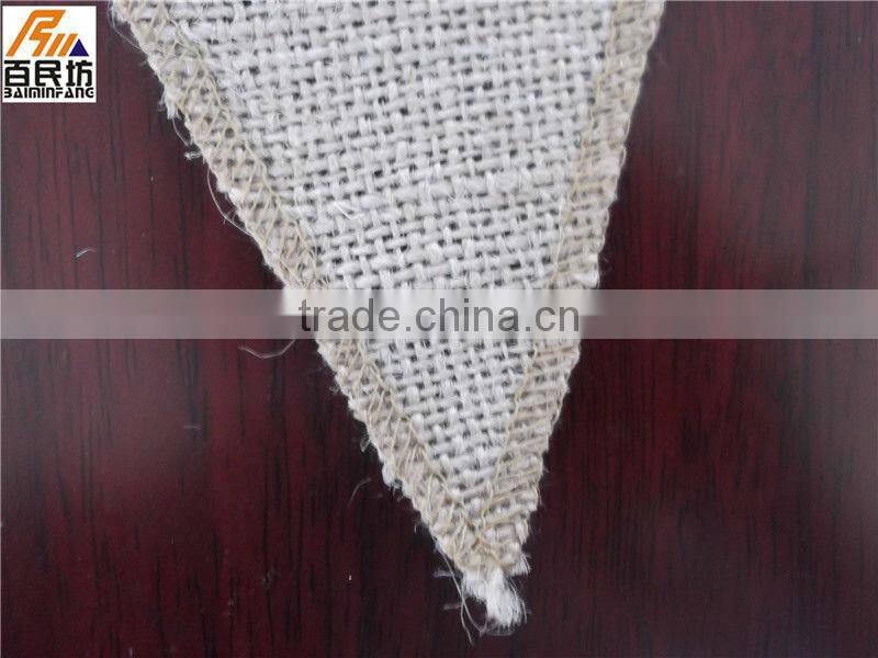 nature burlap color Eco friendly for banner or runner or decoration