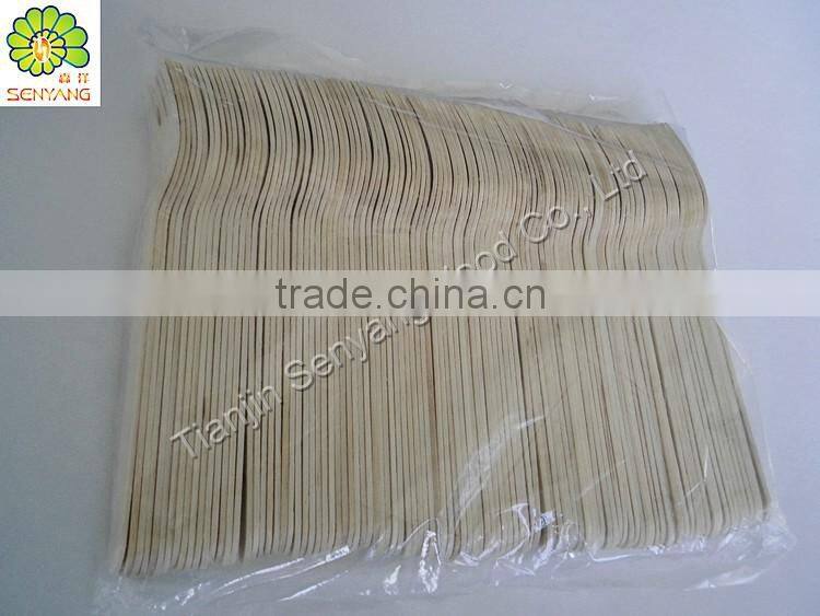 disposable wooden spoon in bulk for ice cream or yougurt