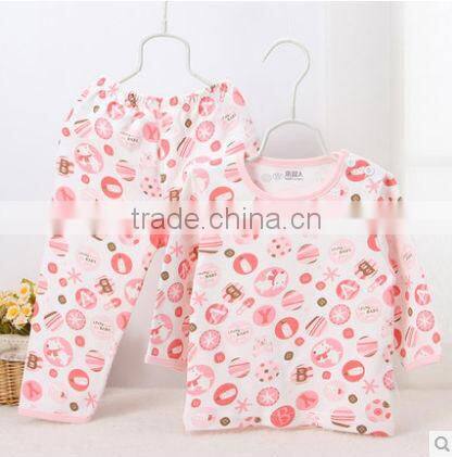 lovely girls 100% cotton printed children sleep wear/pajamas