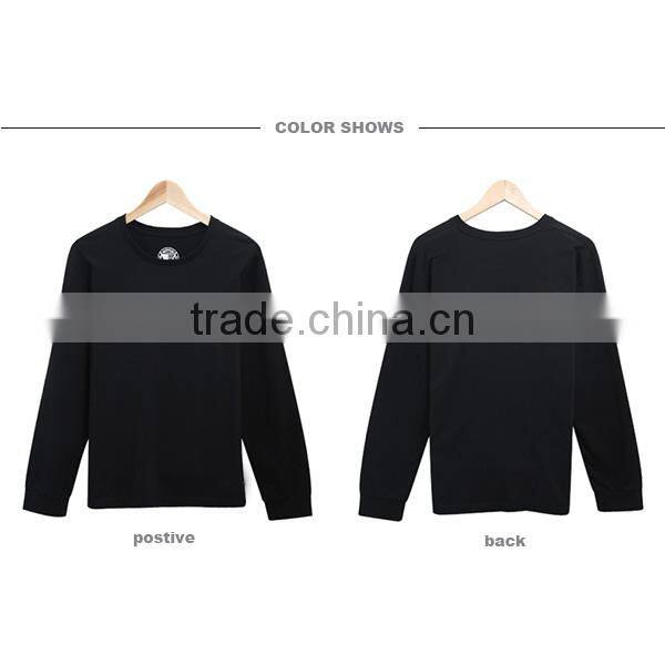 OEM low price plain 100%cotton fabric sweat shirt,men clothes