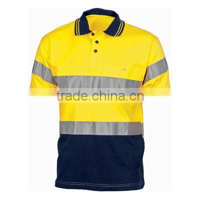 Custom made safety polo shirt made in china with high quality made in china