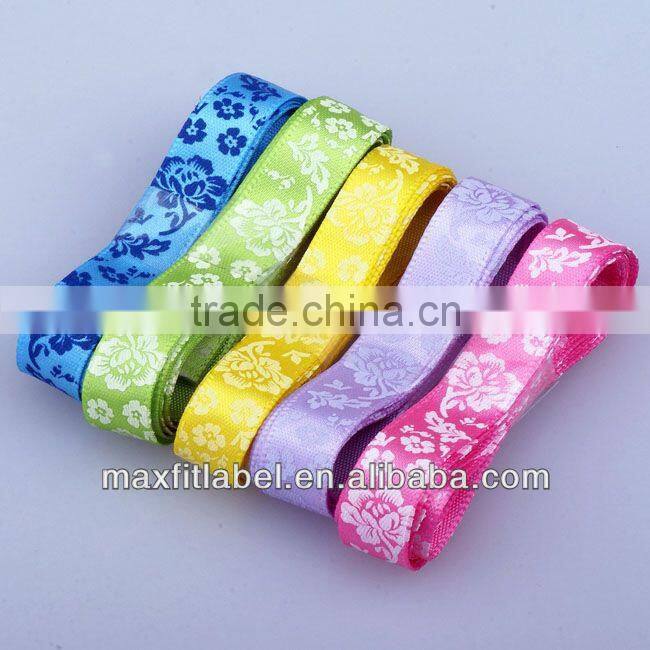 Hot sales Customized high quality gift decoration grossgrain ribbons satin ribbons