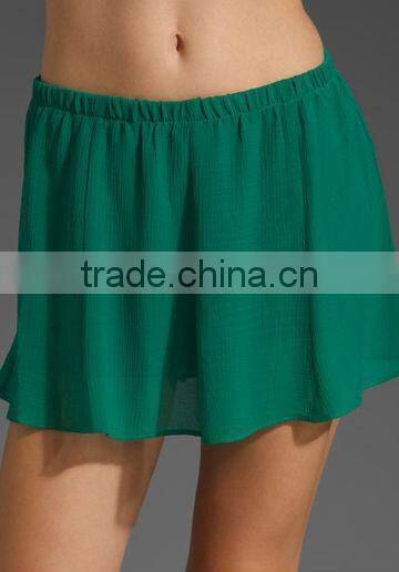 12SK002 Jade GreenLady fashion skirt,latest design.
