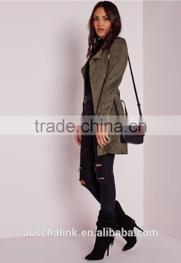 best selling girls faux suede biker jacket low price