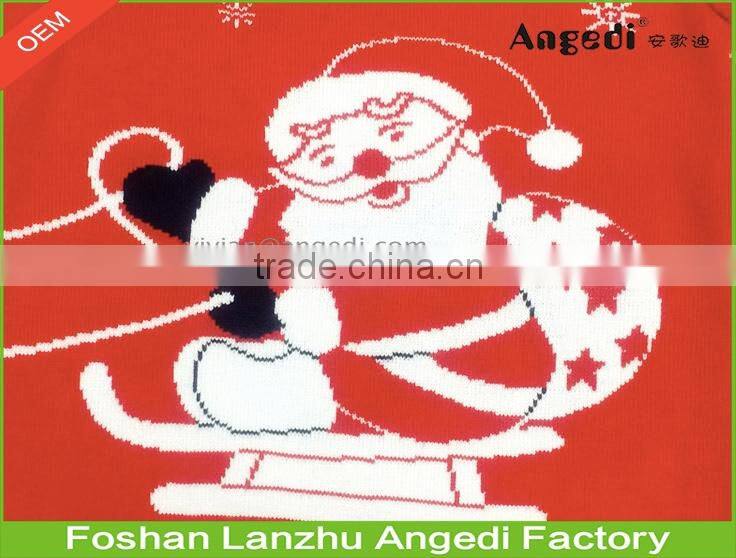 fashion Christmas apparel Christmas Santa Claus Jacquard Jumper xmas pullover sweater