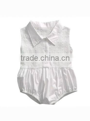 2017 latest Wholesale fashion newborn girl rompers 2017 summer kid Bodysuit Clothing white baby clothes baby bubble romper