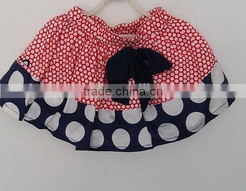 sunny baby girls dots printed and embroidered short dress for Summer