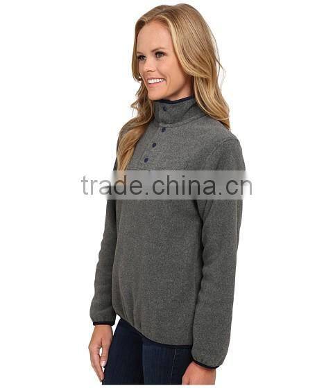 OEM service women knitted light weight pocket decoration left chest pullover sweater made in China