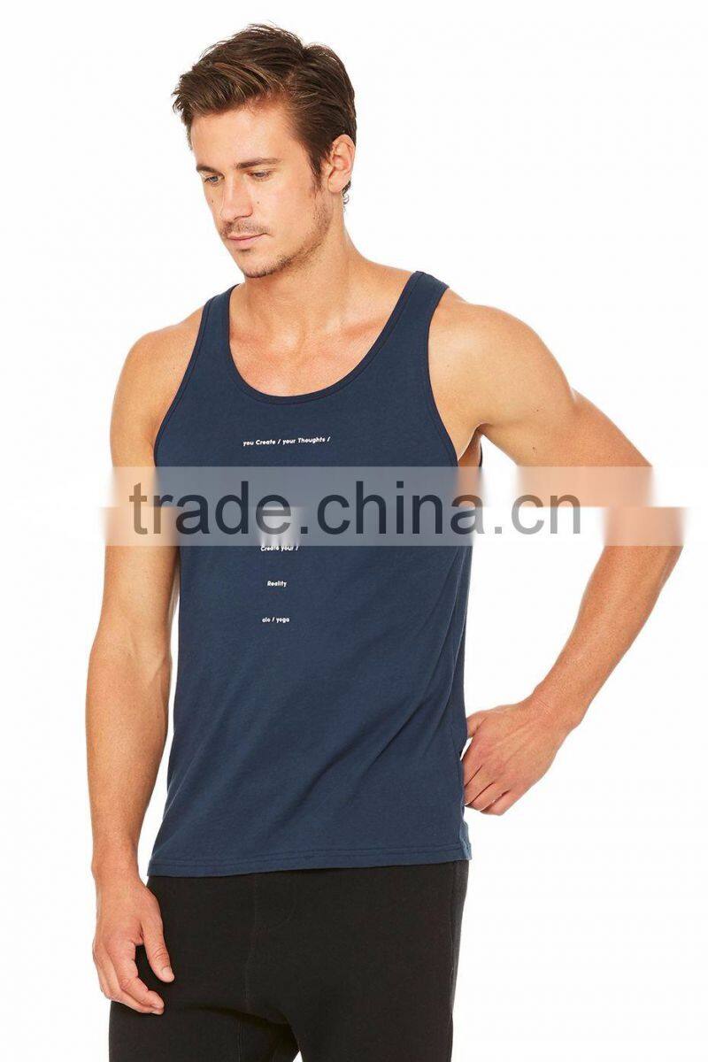 Gold supplier hot sale High Quality Very Light Mens custom gym tank top