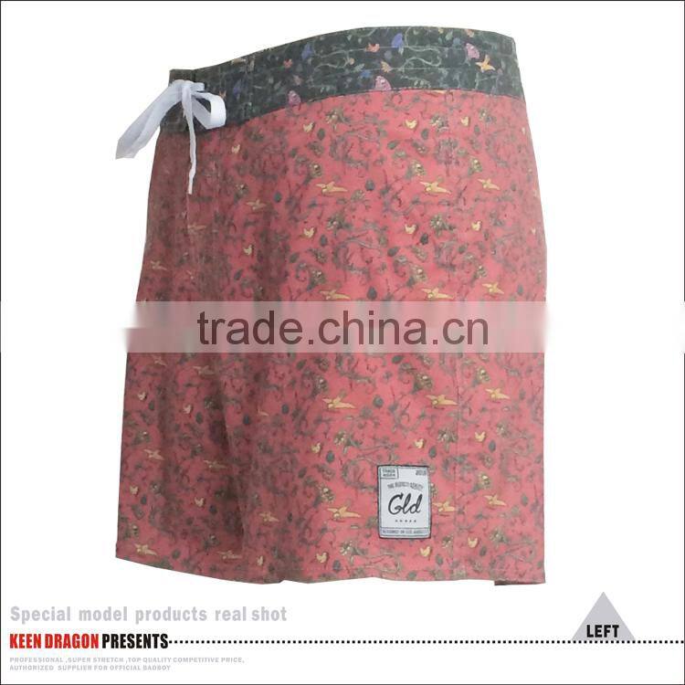 Summer Beach Wholesale T/C Spandex Men's Digital Printed Mens Swim Shorts