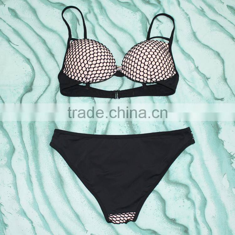 Black Women Crochet Bikinis Sexy Cups Classy Swimsuits