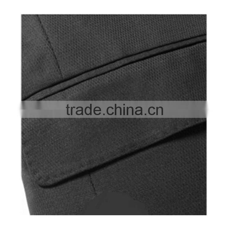 2017 Wholesale Custom Classic Style Regular Fit 2 Button Black Mens Suit