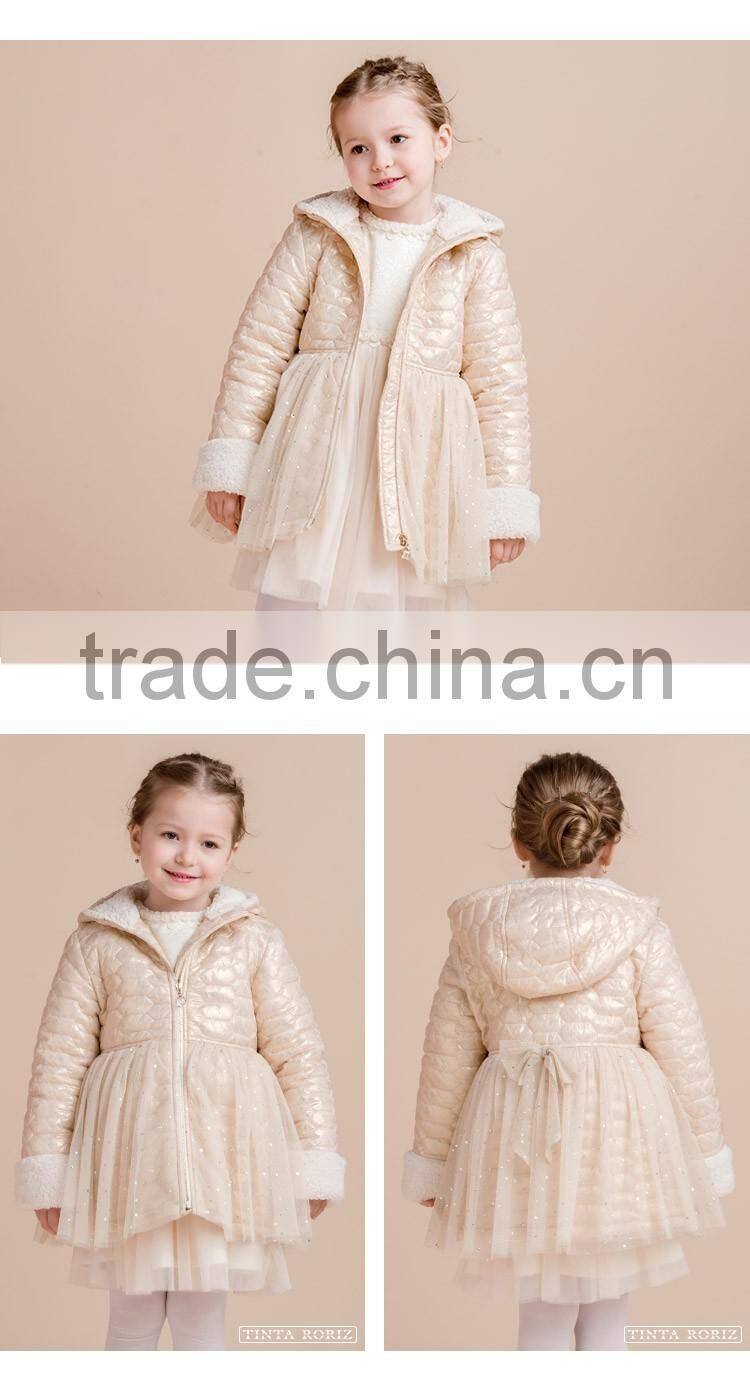 Winter Jacket For Girls Fashion Design Waterproof Children's Coat Polyester Fabric Outfit Wholesale