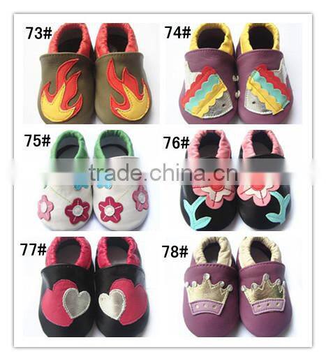 boy design best selling soft sole cheap leather baby shoes