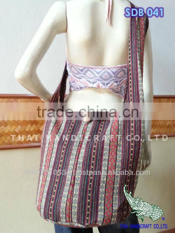 Thai Woven Fabrics Shoulder Hippie Boho Hobo Sling Crossbody