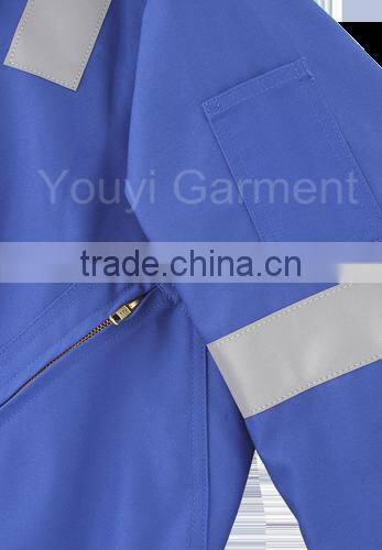 blue 6 oz Nomex FR viscosefire retardant coverall with 3M Scotchlite