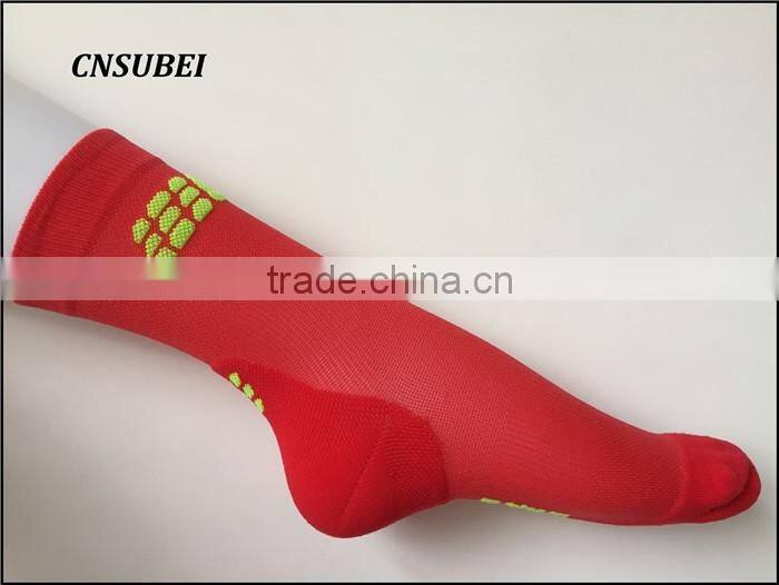 Colored ankle high 18-20 mm/hg compression hiking running biking socks