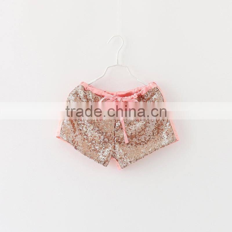 Hot Sell 4 Colors Baby Girls Sequin Shorts Wholesale 2-7 Years