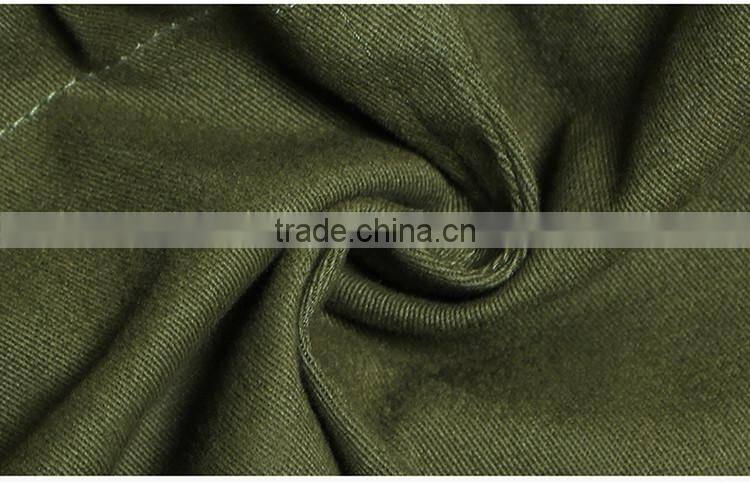 2016 latest designs lady casual army green winter women's lady overcoat